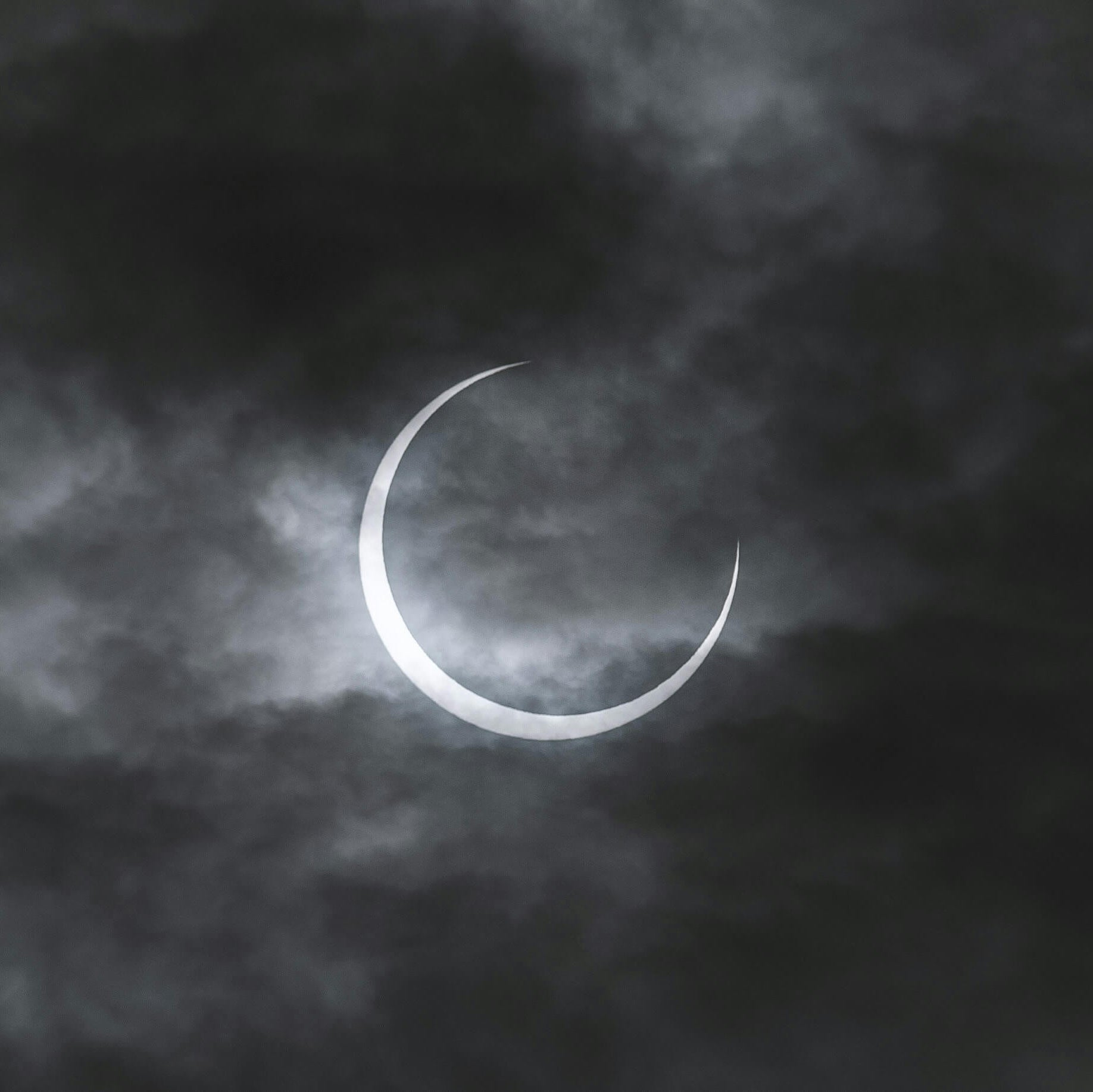 Solformørkelse på himlen.