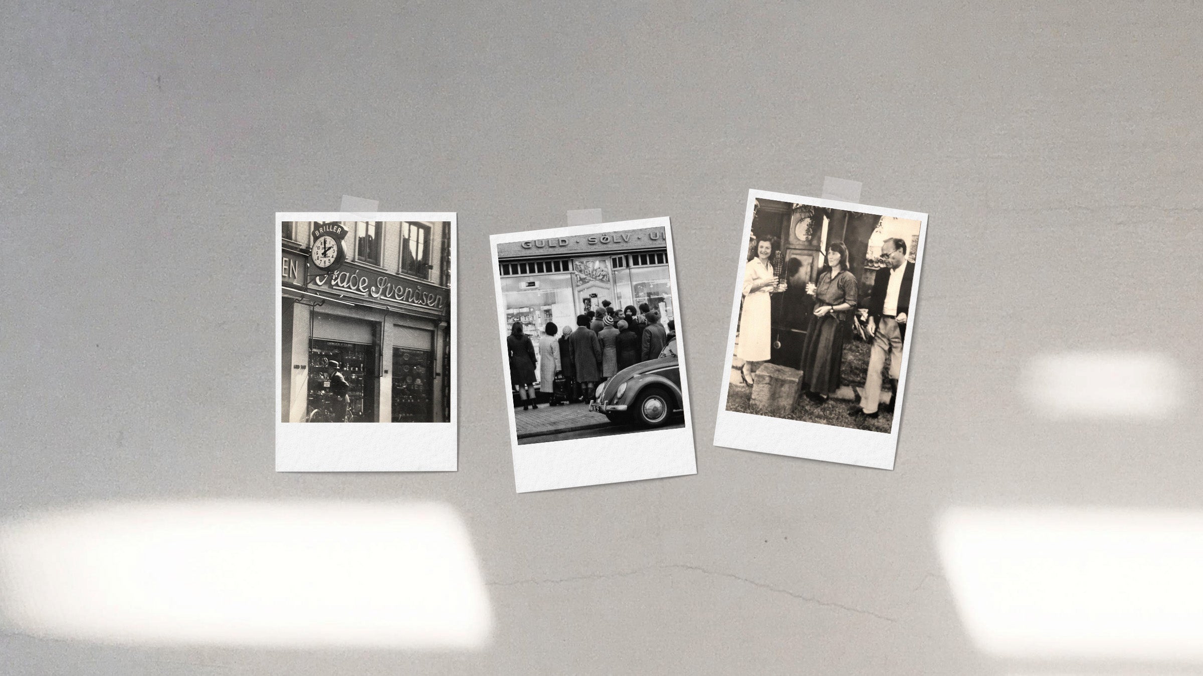 Polaroid billeder af Ranch Svendsens historie.